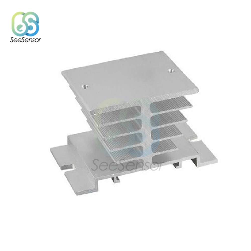 Однофазное твердотельное реле SSR алюминиевый радиатор для рассеивания тепла