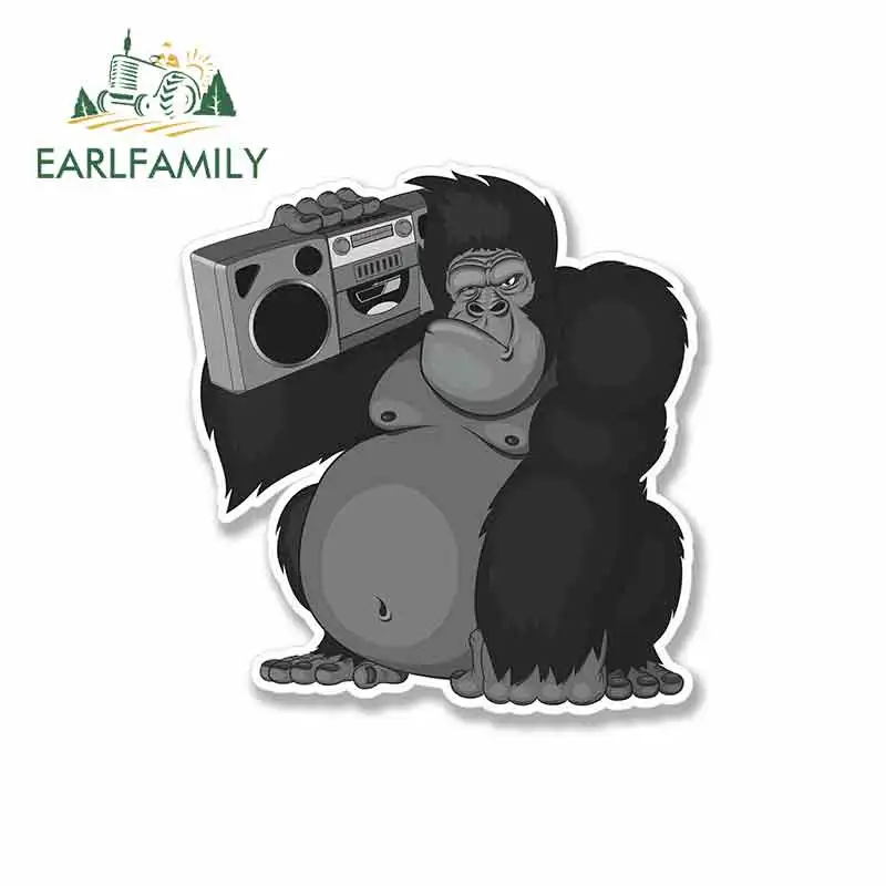 EARLFAMILY 13 см x Горилла стерео диджей музыка DIY мотоциклетные наклейки водостойкие