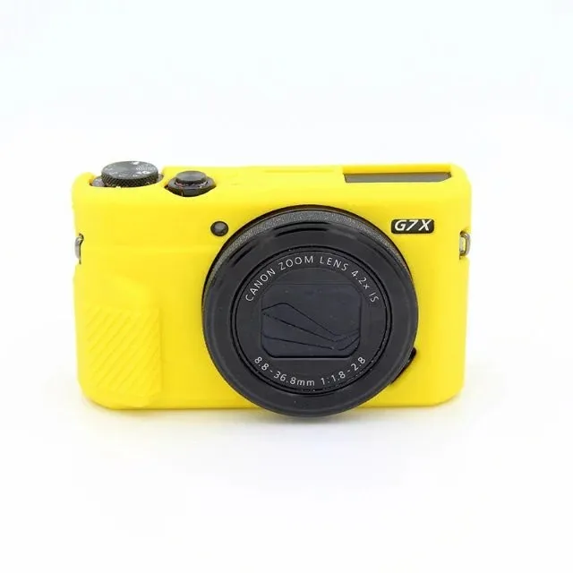 Силиконовый чехол для камеры Canon G7XII G7X II G7X Mark 2 G7X III G7X3 G7X Mark 3 резиновый защитный чехол для камеры - Цвет: Yellow