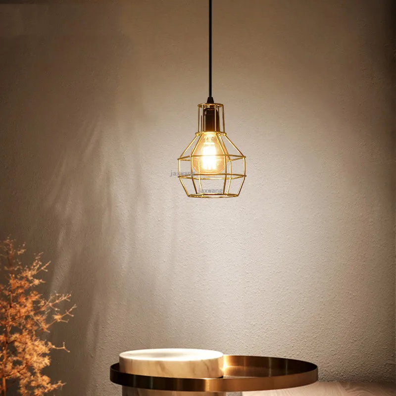 Скандинавская светодиодный ная Подвесная лампа в стиле ретро потолочный