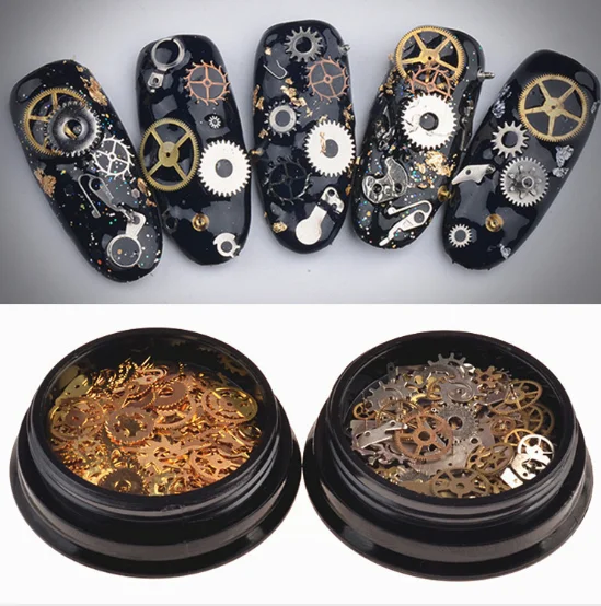 120 шт. смешанные очаровательные часы в стиле стимпанк с шестеренкой УФ рамка