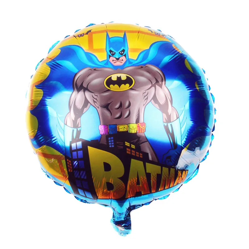 10pc batman 10 шт./лот, вечерние шары из смешанных Мстителей, 18 дюймов, Круглый Капитан Америка, Железный человек, Человек-паук, гелиевые шары для Мстителей, игрушки - Цвет: 10pc batman
