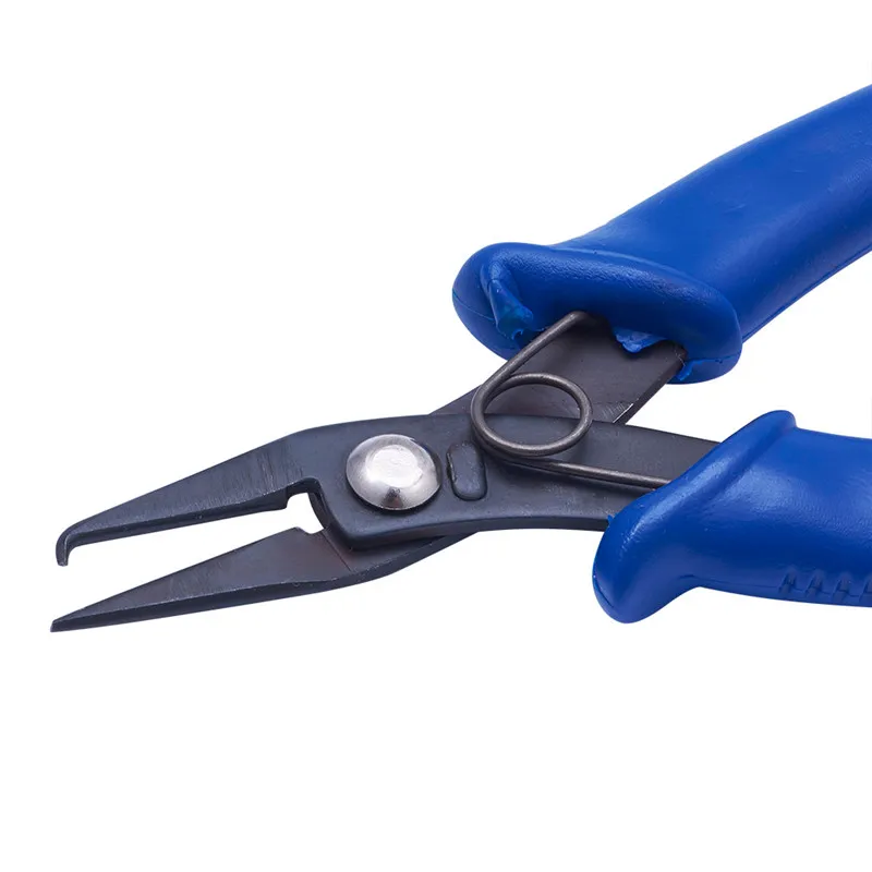 1pc Black Carbon Steel Polishing Jewelry Pliers Split Ring Opener,Size: about 140mm long