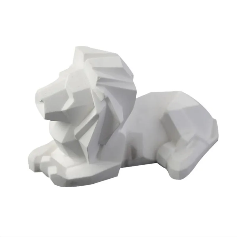 

3D Geometry Lion Silicone Candle Aromatherapy Molds Handmade Soap Plaster Decoration Mold DIY Candle Resin Crafts
