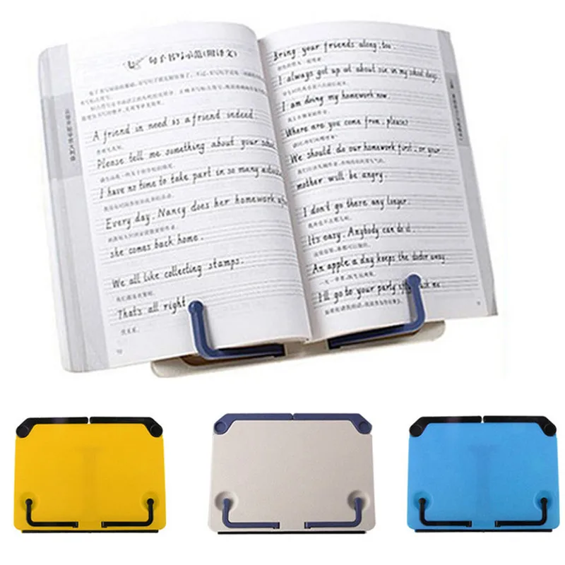 Bookend For Music Score Recipe Portable Folding Phone Stand with Anti-skid Pad Reading Book Stand Books Tablet Holder Organizer