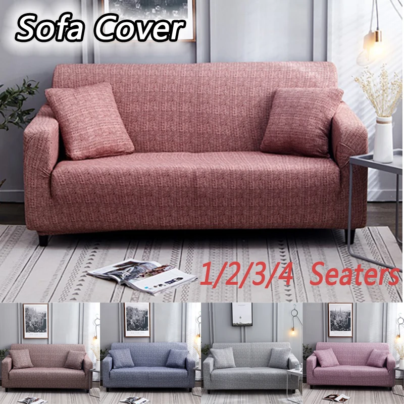 Чехол-наматрасник для дивана с эластичной резинкой на 1-4 места, включая защиту от скольжения L-образный диван с механизмом релаксации и подушка.