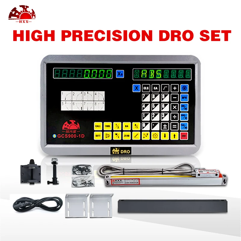 

Nice Quality Assurance DRO System 5u 50-1000mm Linear Glass Scale Withe Single Axis Digital Readout GCS900-1D For Lathe Mill