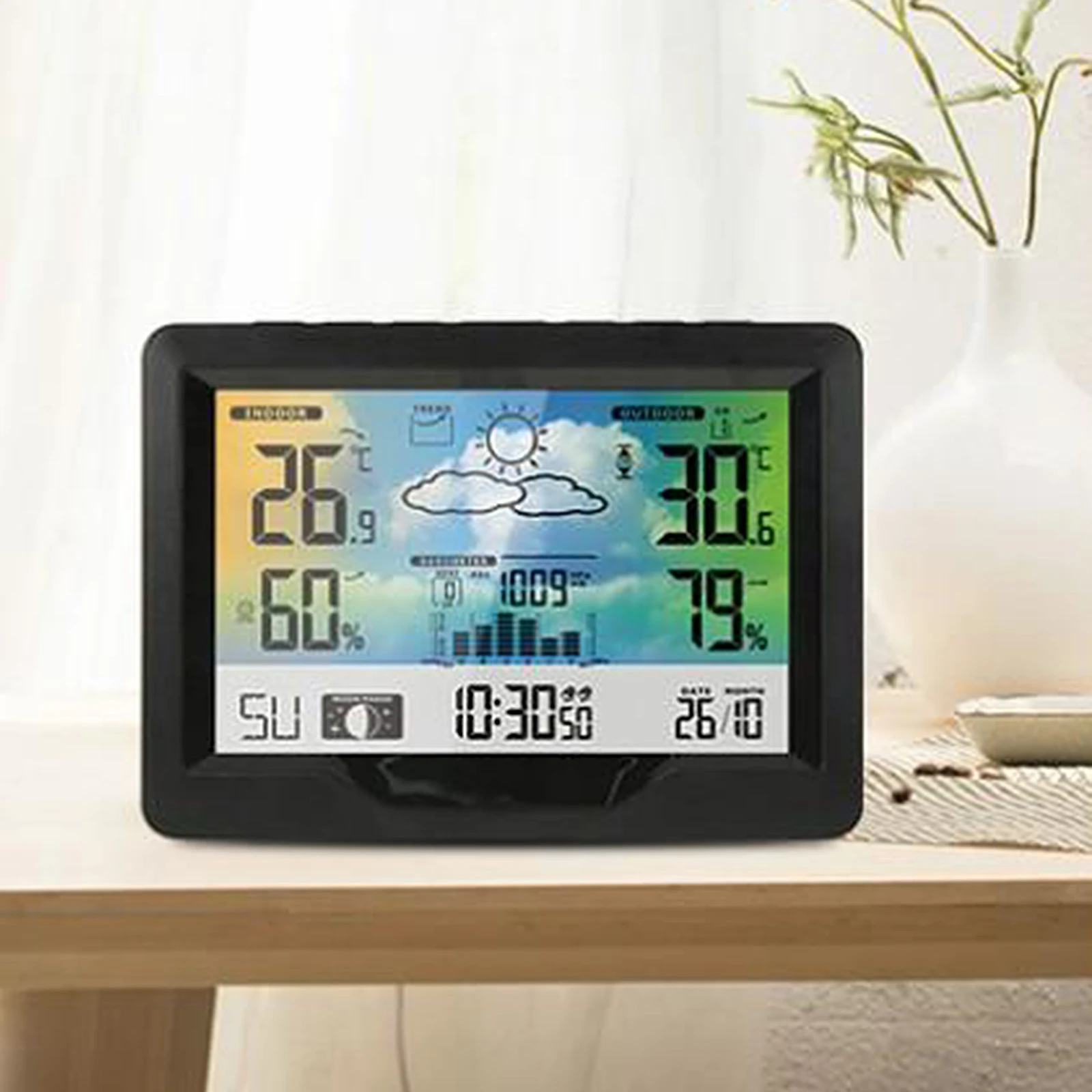 

Weather Station Thermometer Forecast Indoor Outdoor Temperature Humidity