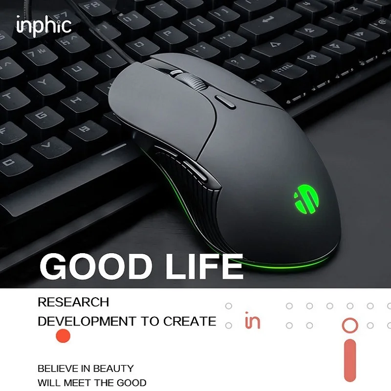 

Profession Wired Gaming Mouse 6 Buttons 4800 DPI LED Optical USB Computer Mouse Gamer Mice For PC laptop