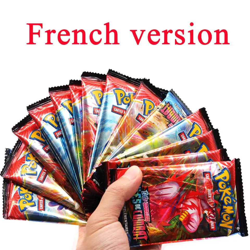 Cartas de Pokemon Sword And Shield, estilos de batalla, Caja Sellada completa, 36 paquetes, tarjetas francesas-3