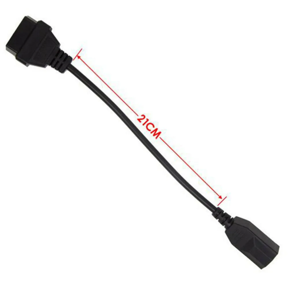 

Connection Adapter Cable Black OBD Line 30cm Replacement 16Pin Adapter For Honda