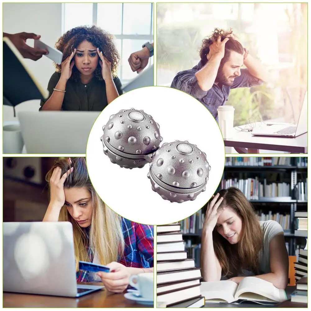 

Conjoined Massage Ball Spinning Top Hand Toy Decompression Gyroscope Toys Attempt Antistress Fidget Toys Puzzle Ball