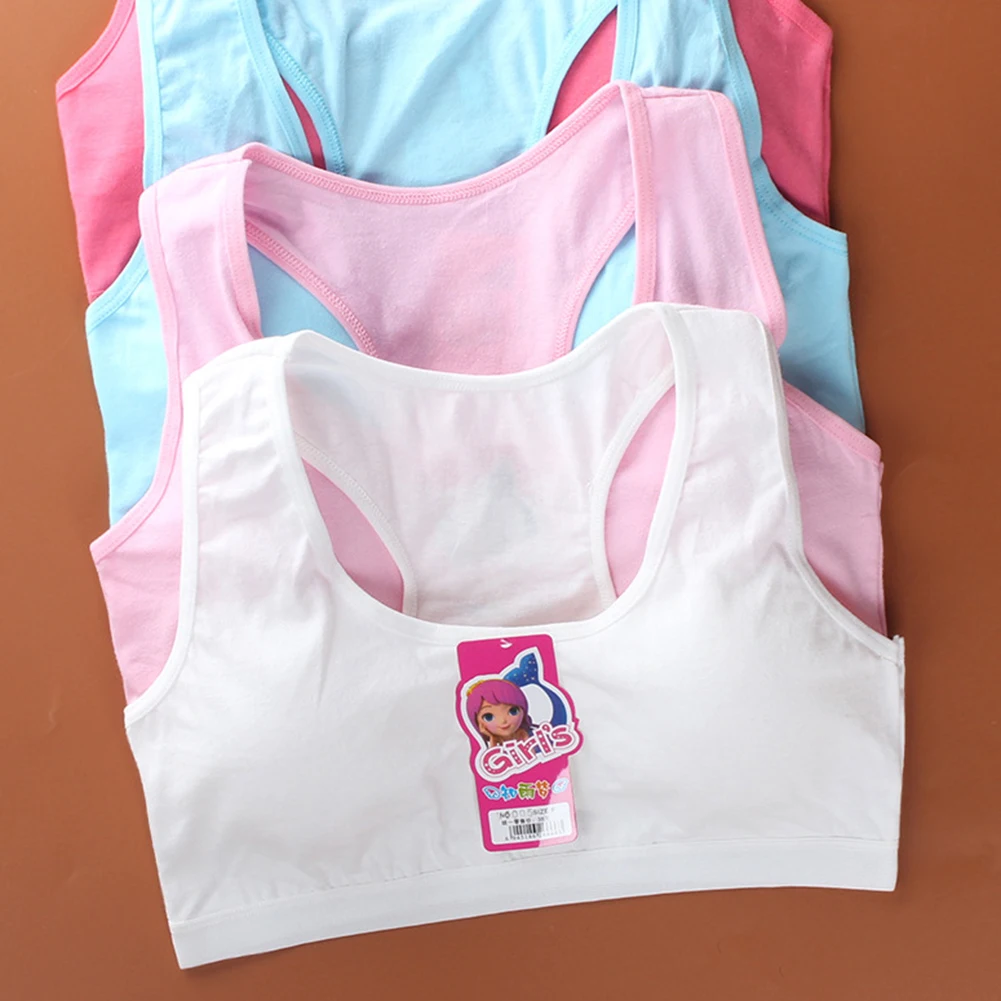 Тренировочные бюстгальтеры нижнее белье для девочек хлопковый бюстгальтер