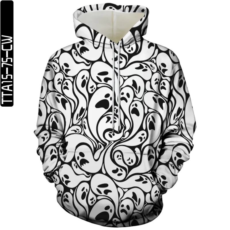 

Spring and summer fun 3D printing personality map men and women thin sweatshirt hoodie fashion pullover casual streetwear