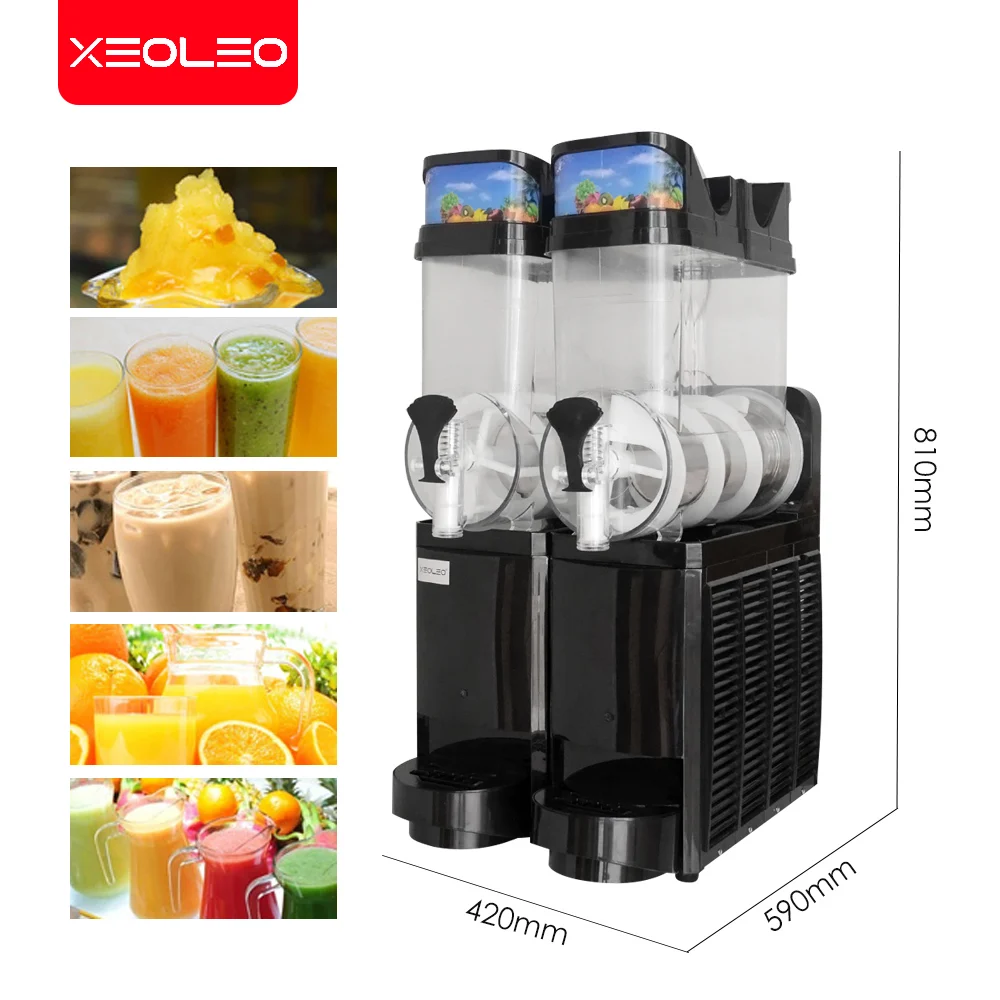 XEOLEO коммерческая машина для производства сланцев с двойным резервуаром 15 л * 2