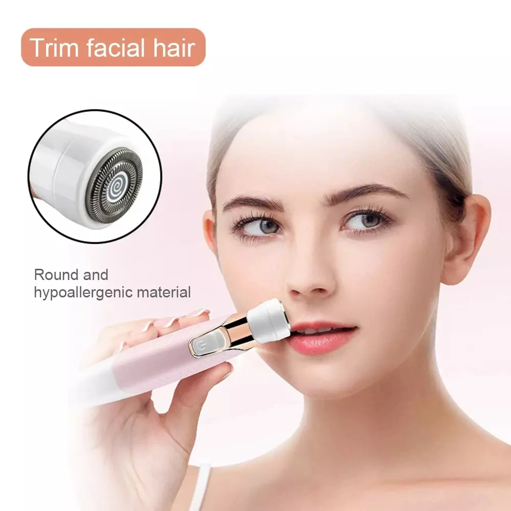 

5 in 1 Hair Removal Painless Beard Electric Razor Hair Remove Shaver Waterproof USB Charging Face Eyebrow Nose Trimmer