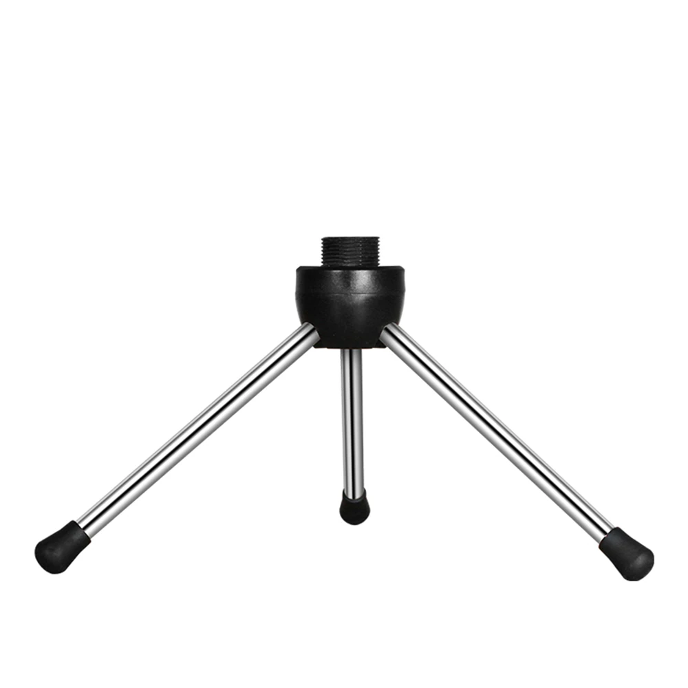 KFW Регулируемая подставка для микрофона мини складной держатель с микрофоном