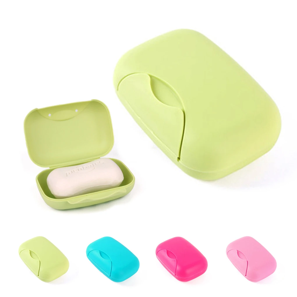 

Simple Travel Square Bathroom Shower Soap Dish Box Waterproof Outdoor Hiking Camping Soap Case Portable Container Holder