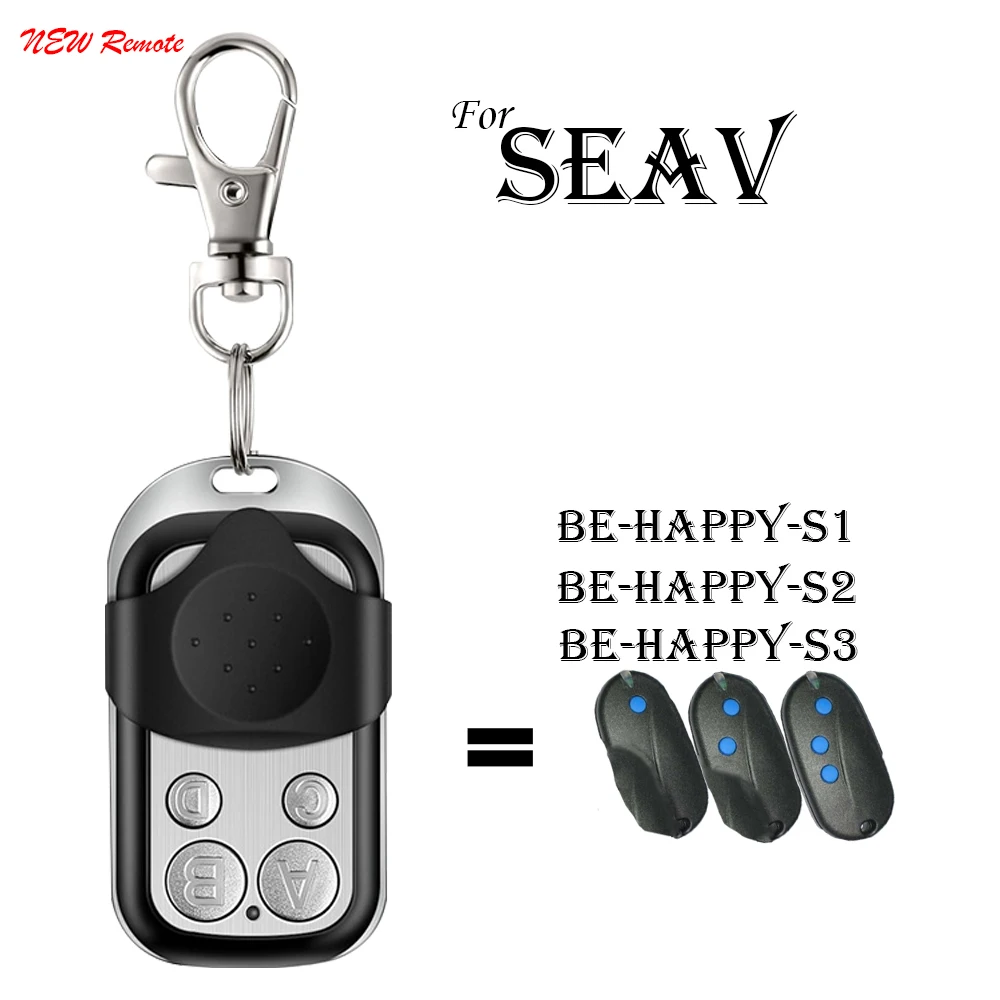 

For SEAV BE HAPPY S2 S3 S1 Garage Door Remote Control Duplicator 433mhz 433.92mhz Fixed Code Gate Opener for the Garage