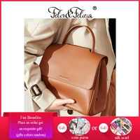 felix felicia fashion high quality shoulder handbags women genuine leather crossbody ladies casual retro design tote flap bag