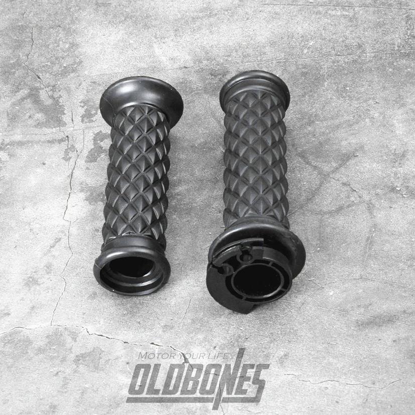 OLDBONES 1 пара кафе гонщик Универсальный 22 мм сетка резиновые ручки на руль