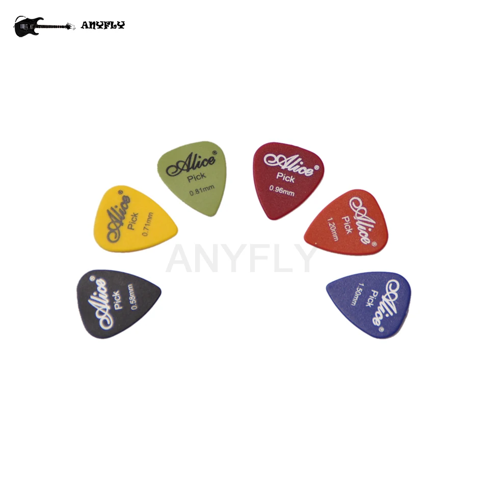 alice ap 100q 100 stücke akustische elektrische gitarre picks matte abs gleitschutz plektrum 6 dicke für wählen großhandel free gl