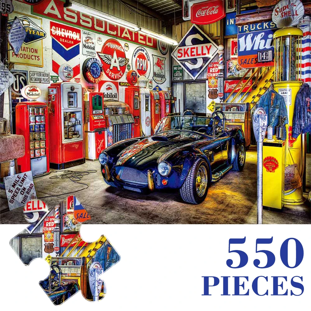 

MaxRenard Jigsaw Puzzles 550 Pieces for Adults Games 60*45cm Paper Assembling Sports Car Puzzles for Kids Educational Toys