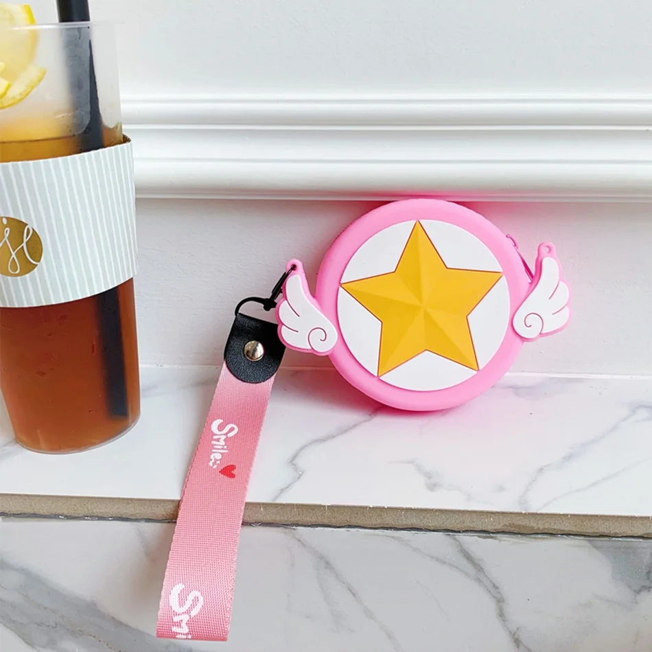 Чехол для наушников для AirPods, кожаный чехол с милой звездой для Apple Airpods, 2 чехла, карманная коробка для Earpods, мультяшный чехол с ремешком