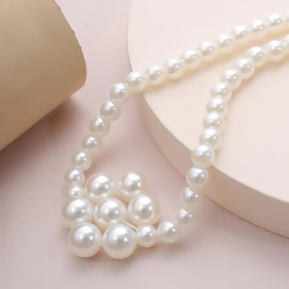 

Elegant Imitation pearls Pearl choker Necklace 8-10mm White Near Round Pearl Jewelry Gifts for Women