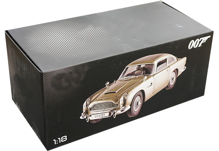 1:18 Масштаб Aston Martin DB5 007 фильм версия брелок для автомобильных ключей литья под