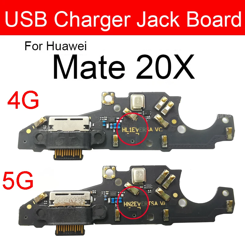Оригинальная плата для зарядного устройства с разъемом USB Huawei Mate 20X 4G 5G 20 X