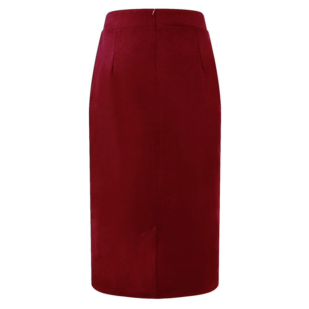 4xl 5xl Plus Size Bodycon Pencil Skirts Woman Big High Waist Patchwork Bandage Slim Elegant Stretch Office Midi OL | Женская одежда
