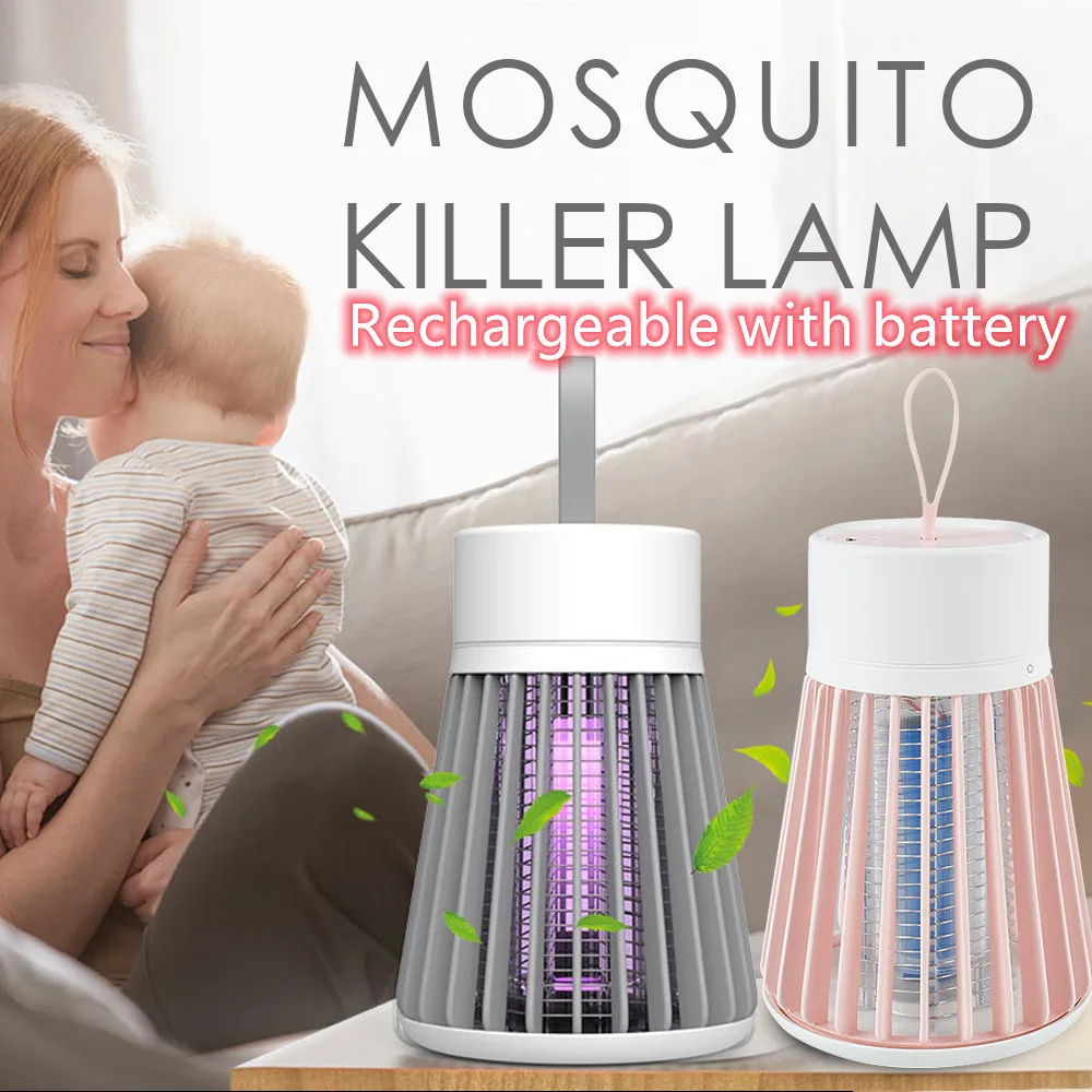 Электрическая светодиодсветодиодный ловушка для комаров приманка с USB зарядкой