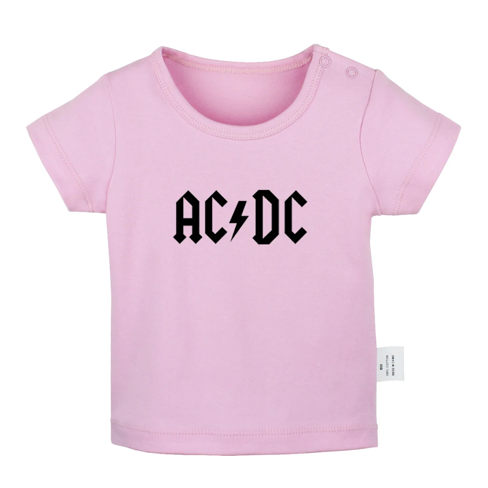 Рок-Группа ACDC Malcolm Angus Brian Cliff Phil дизайнерские футболки для новорожденных