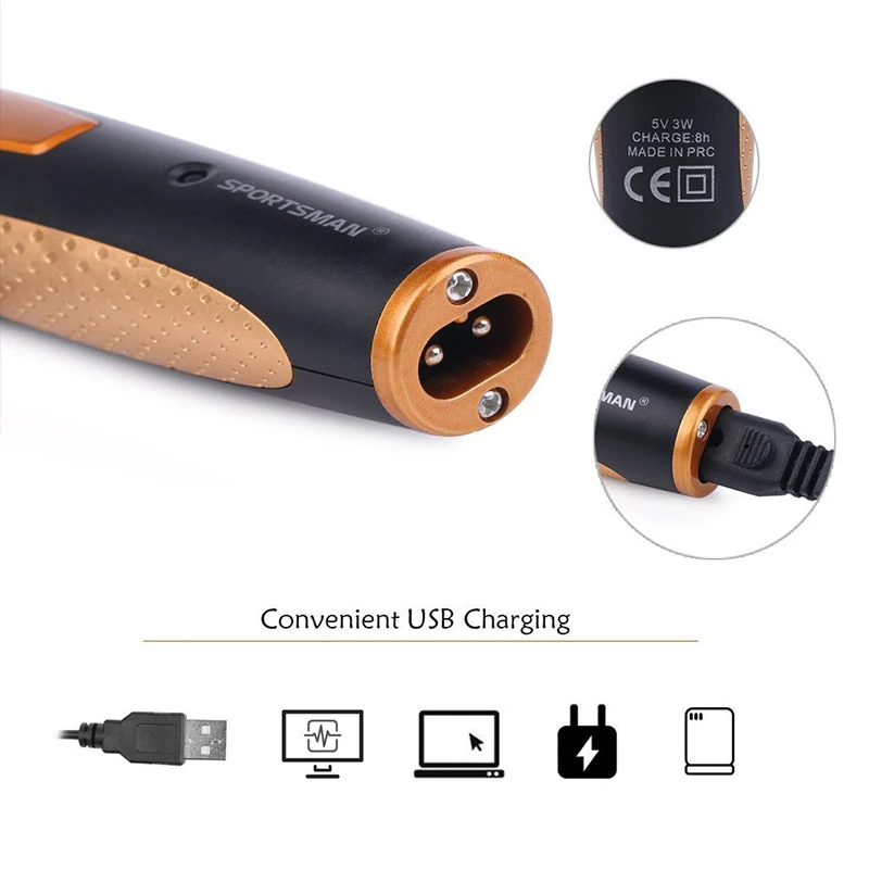 Водонепроницаемый триммер для волос в носу 4 1 на лице мужчин бритва носа ушей