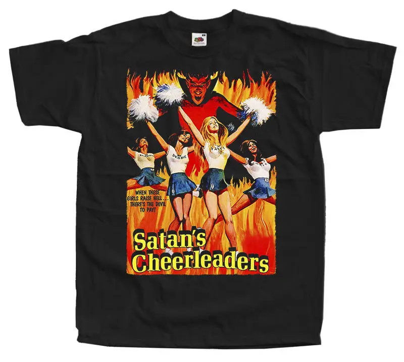 Сатаны Болельщицы фильм постер 1977 футболка (черный) все размеры S 5XL|Мужские