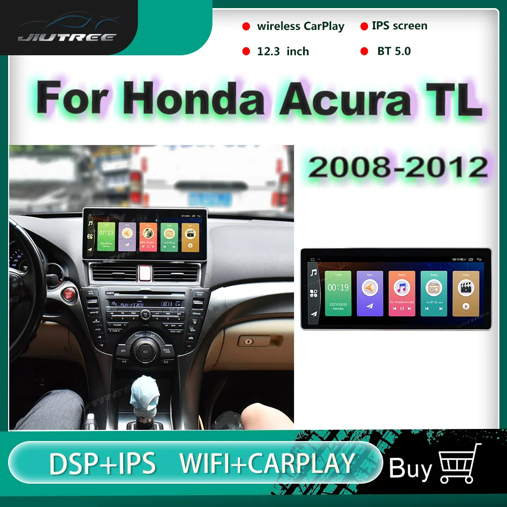 

Горизонтальный экран Android автомобильное радио для Honda Acura TL 2008 -2011 2012 автомобильный стерео Мультимедийный плеер GPS навигация головное устрой...