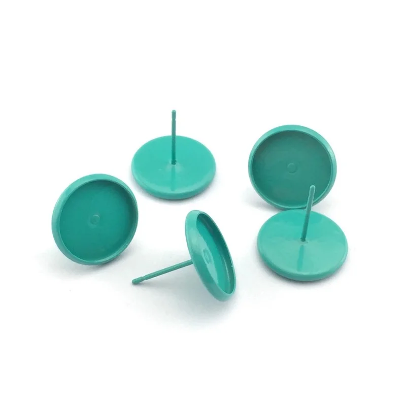 

Круглые стеклянные серьги-гвоздики 12 мм с кабошоном, основа для сережек, принадлежности для ювелирных изделий 20 шт./лот 7