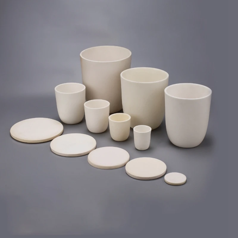 Глиноземный зольный тигель с крышкой для научных исследований 1 шт. лаборатория