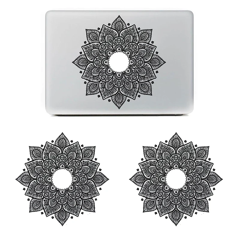 Наклейка для ноутбука в стиле ретро Черная Виниловая наклейка с изображением