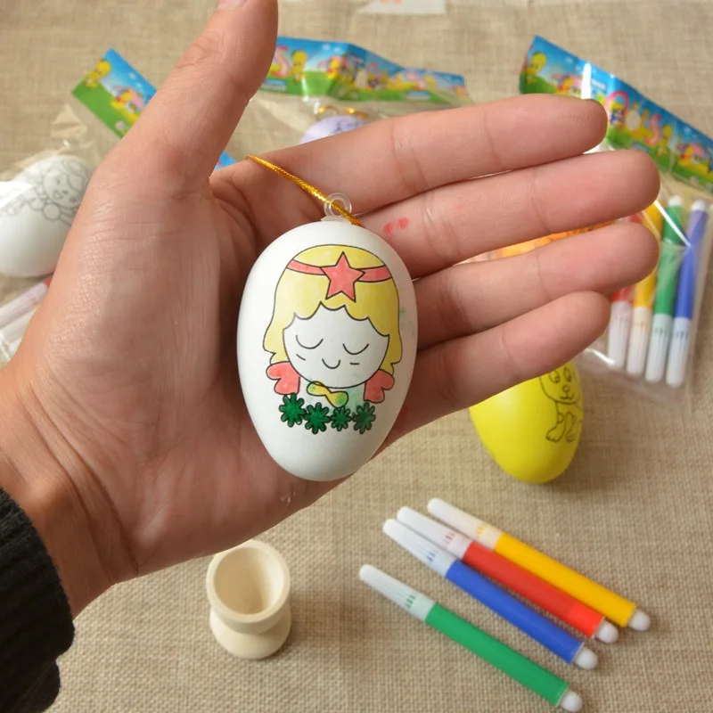 Детский костюм «яичная скорлупа» окрашенные яйца DIY яйцо окрашенные может занять от 10 до 30 юаней Чехол Детская игрушка «унисекс» Пластик может занять от 10 до 30 юаней