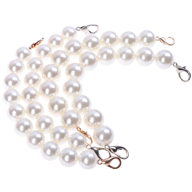 

Short Shoulder Belt Pearl Beaded Short Bag Straps Purse Handle Diy Chain Bag Accessories 2 Style