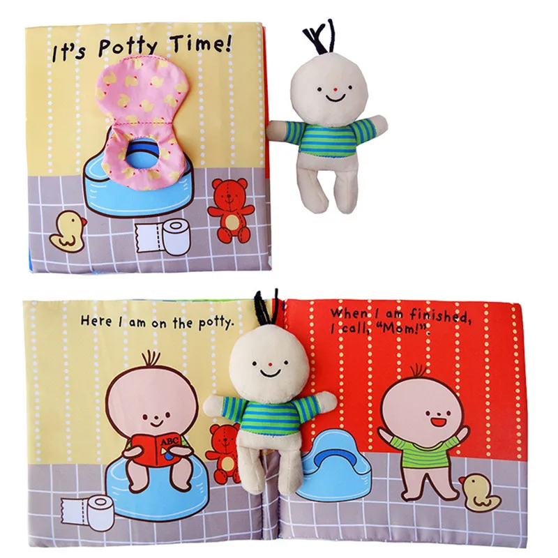 Мягкая обучающая тканевая 3d-книга для раннего развития ребенка ванна тихая