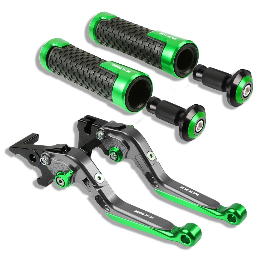 

For Kawasaki ZX10R Motorcycle Aluminum Brake Clutch Levers Handlebar Hand Grips ZX 10R ZX 10 R 2004 2005 2006-2015 Accessories