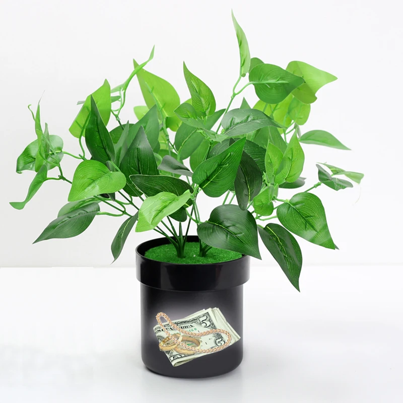 Ящик в форме цветочного горшка сюрприз секретный ПВХ стальной поворотный