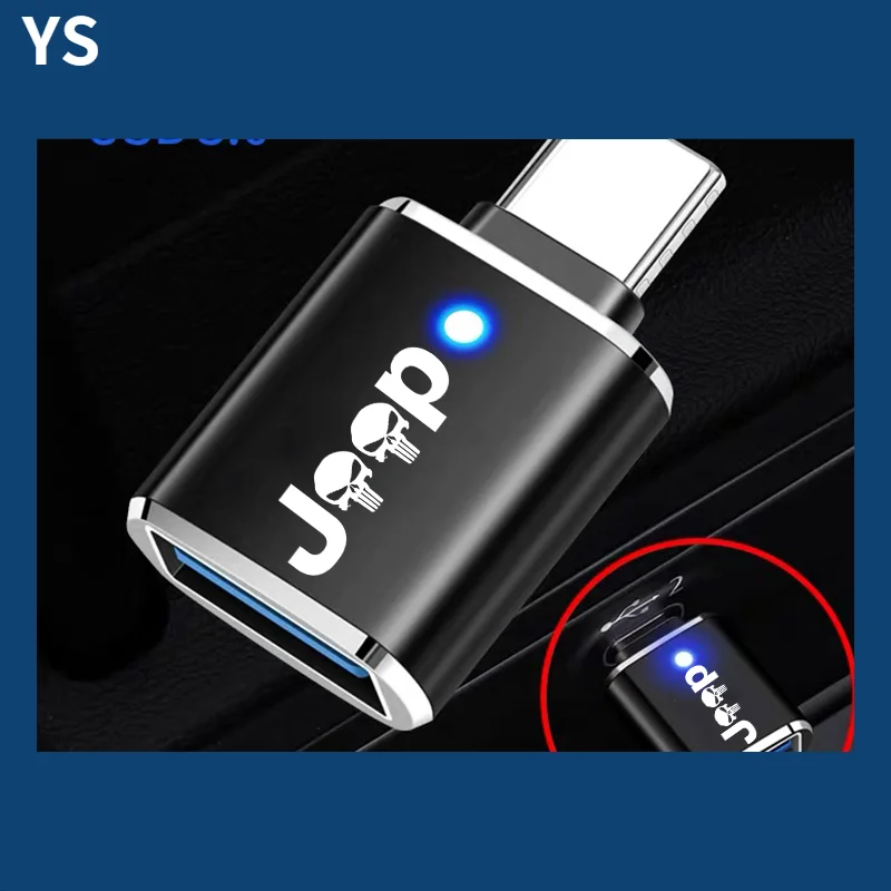 

For Jeep Renegade Compass USB C OTG Adapter Fast USB 3.0 to Type C Adapter for MacbookPro Xiaomi Huawei Mini USB Adapter