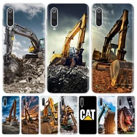 excavating machinery bulldozer man silicon call phone case for xiaomi redmi note 10 pro 11 9 10s 8 9s 11s 11t 8t 7 9a 9c 9t 7a