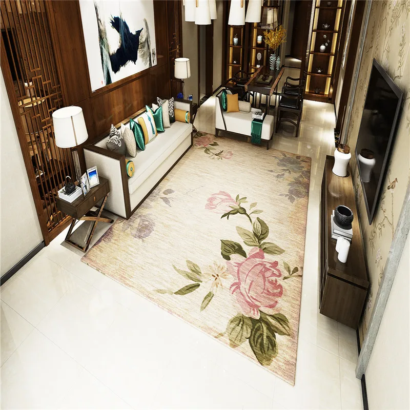 

Carpets Flannel Anti-slip Balcony Rug Dining Table Mat Pad Bedside Area Rugs Home Decor Large Living Room Carpet Parlor