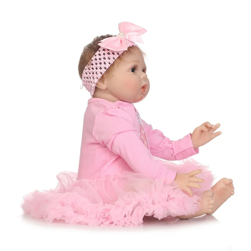 55cm Reborn doll soft silicone reborn baby and clothes girl Christmas Birthday Gift Photography props |