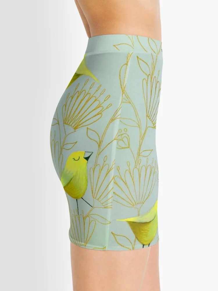 

Golden birds Mini Skirt